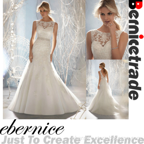 New Custom Made Mermaid Lace Wedding Dress Bridal Gown